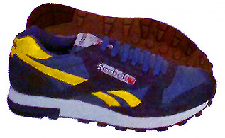 reebok blue and yellow trainers